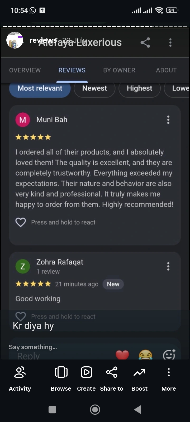 Customer Review 10