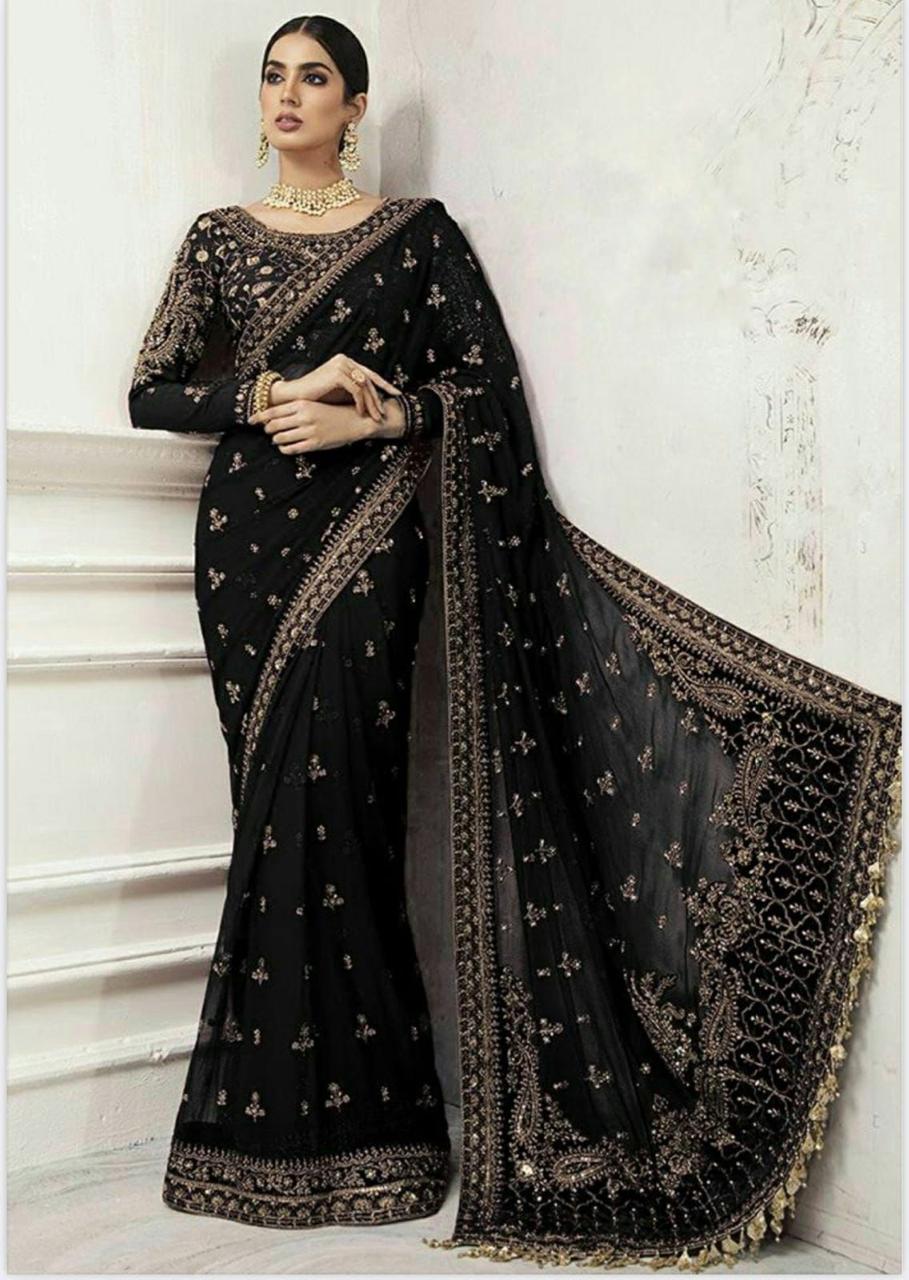 Maria b net saree