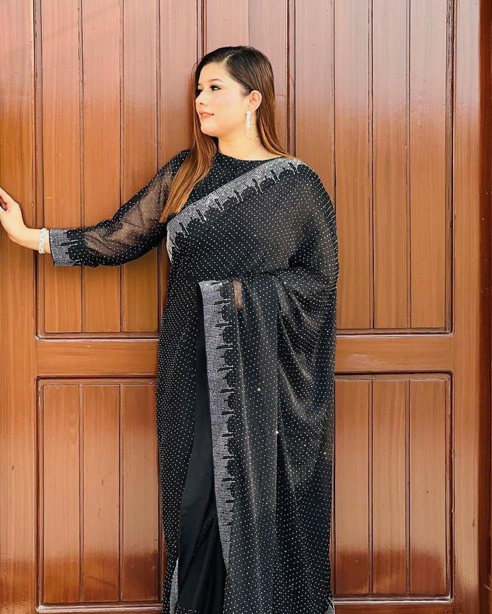 Chiffon nug saree