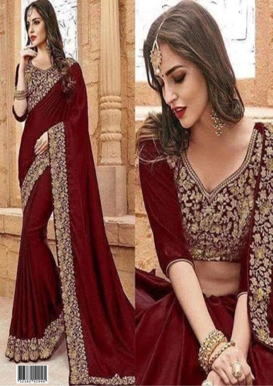 Indian chiffon style saree