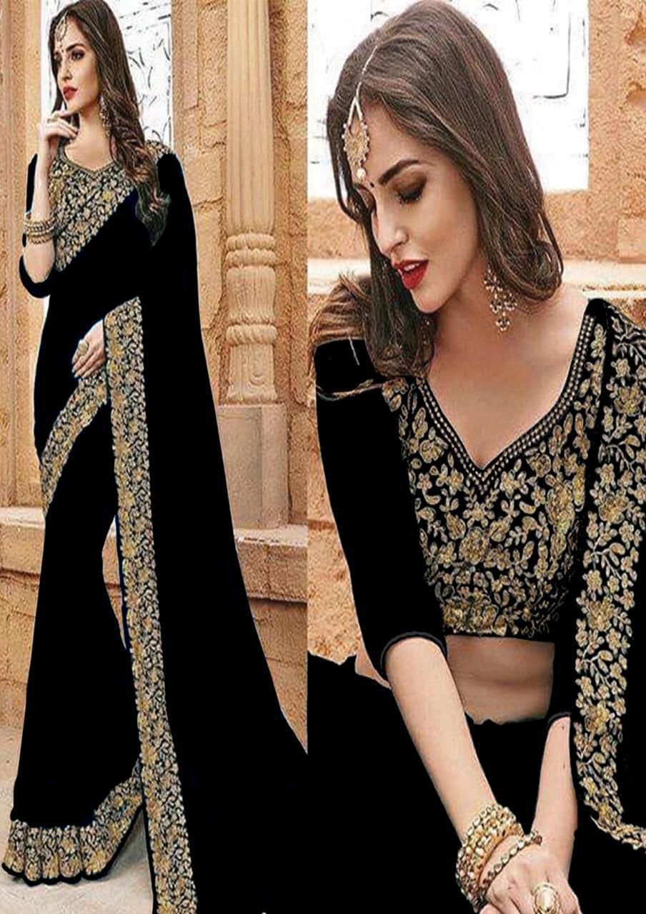 Indian chiffon style saree