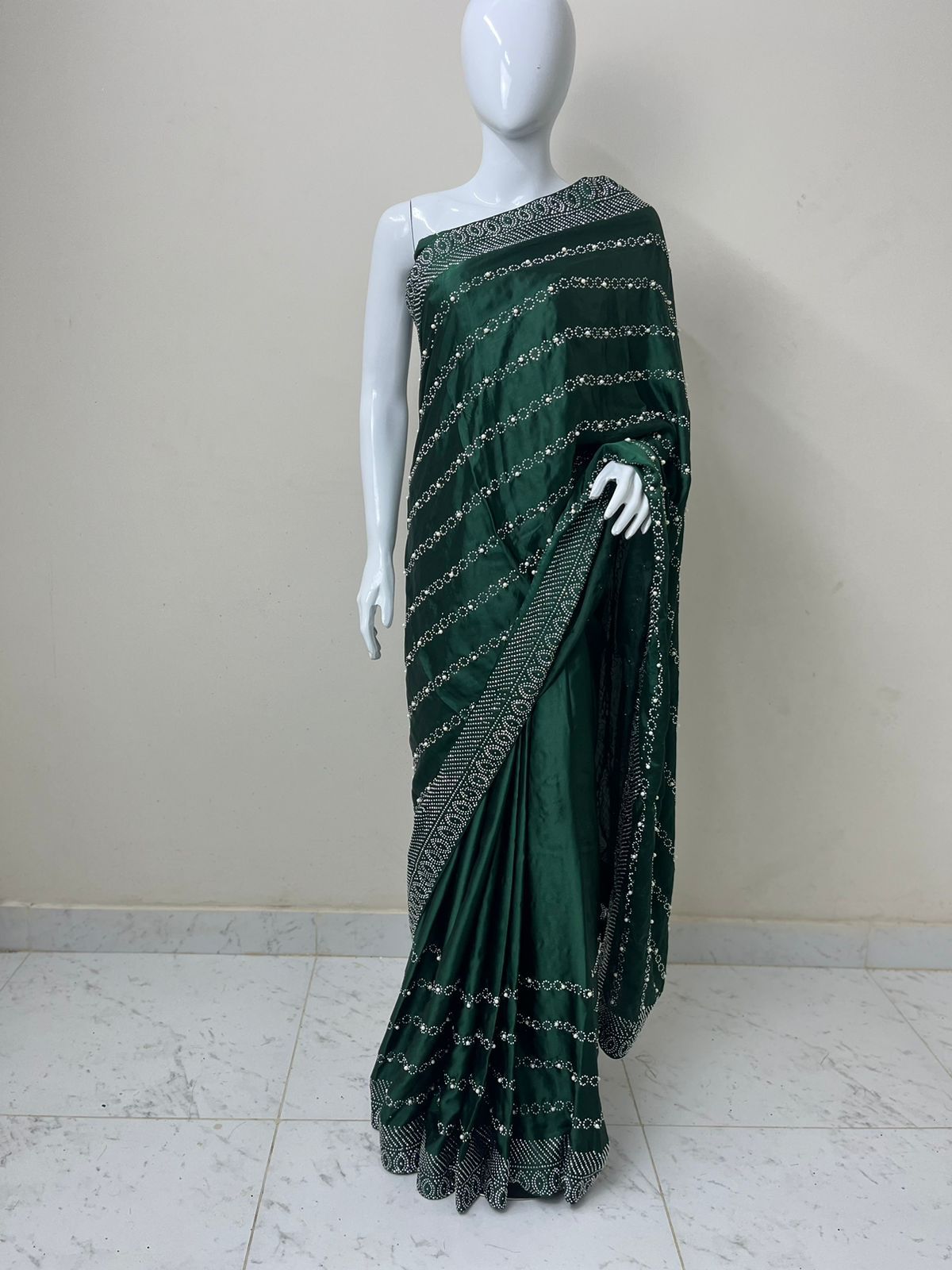 Rahine stone silk saree