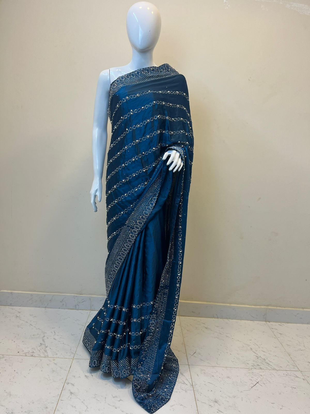 Rahine stone silk saree