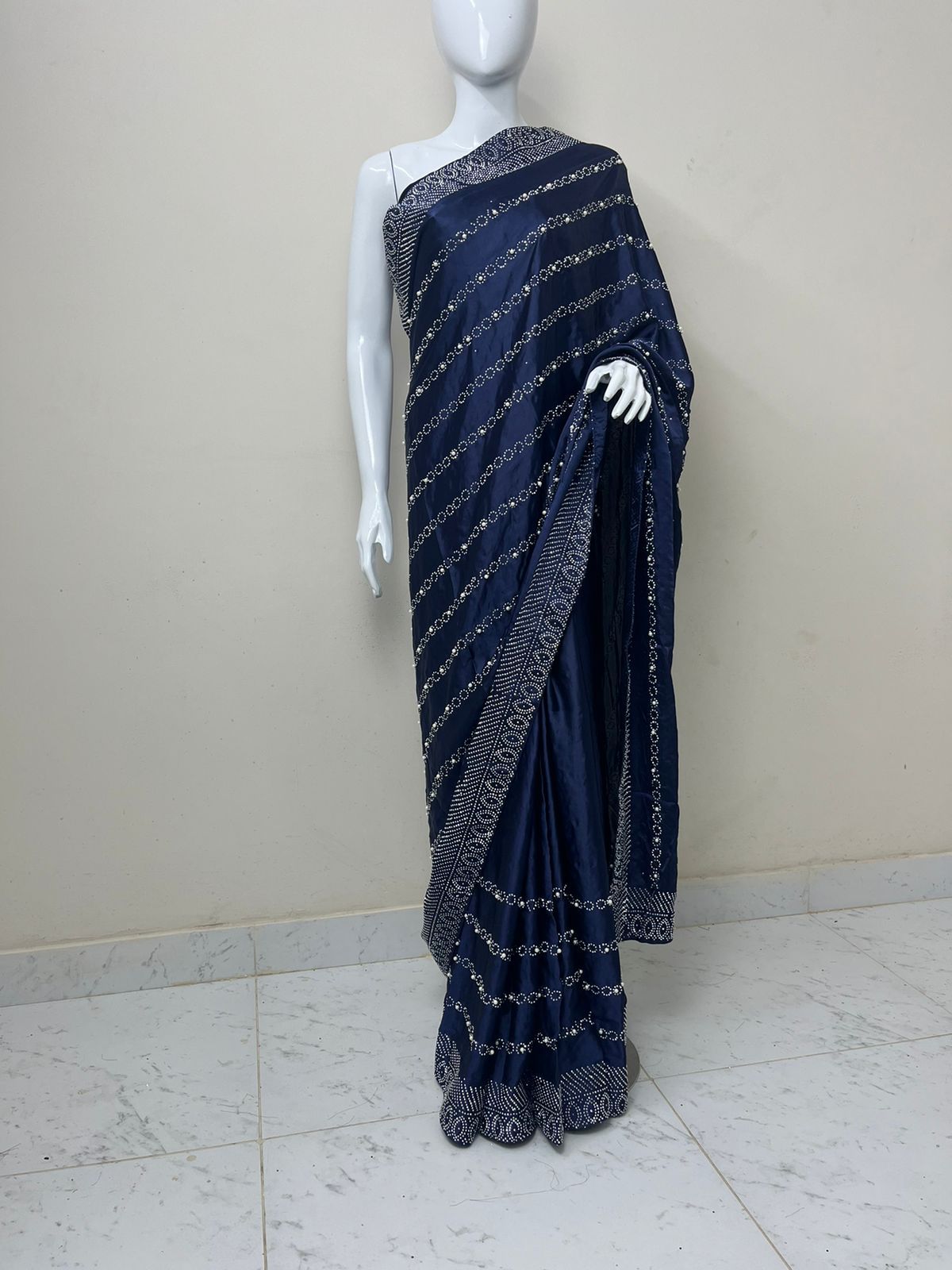 Rahine stone silk saree