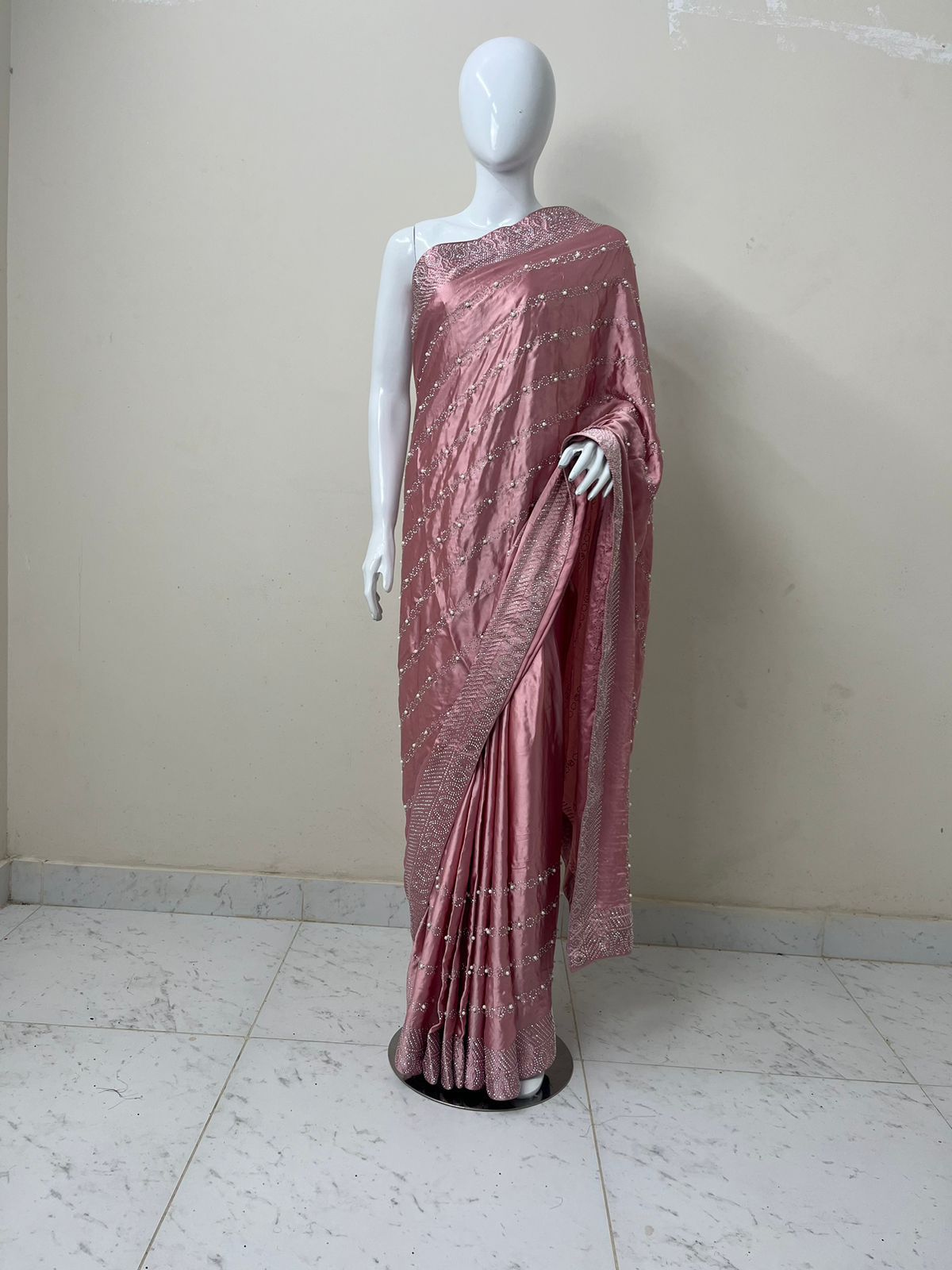 Rahine stone silk saree