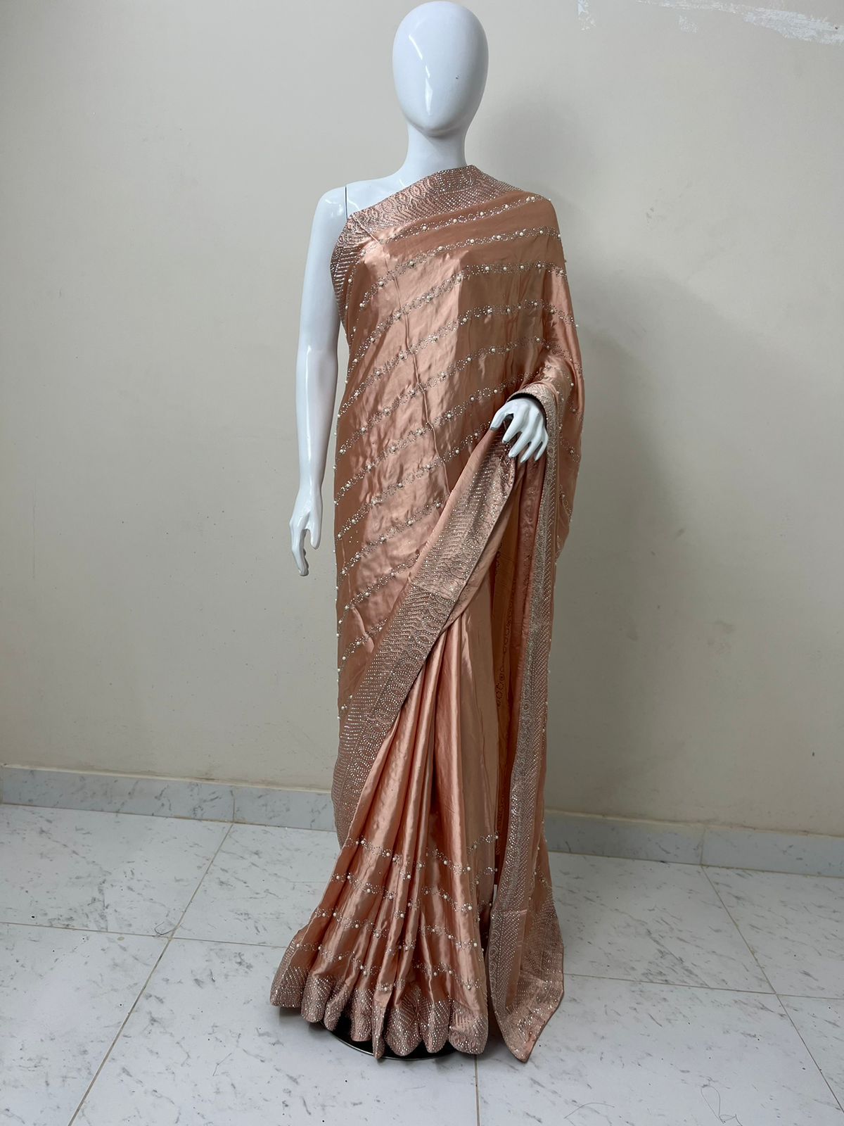 Rahine stone silk saree