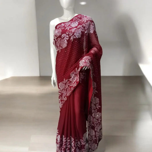 Gulaab stone saree