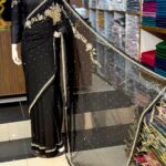 Handmade stone work saree